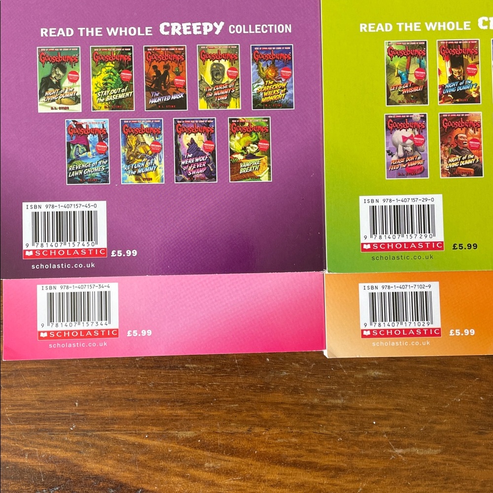 8 Goosebumps Books by R.L. Stine Horror Kids Paperbacks 7 UK Edition + 1 US - Picture 9 of 15